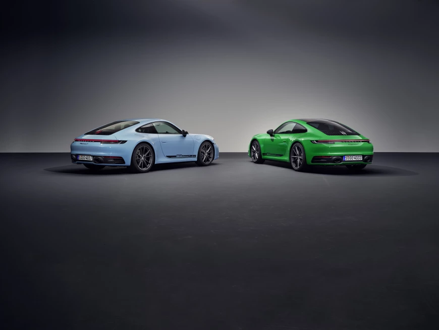 The Shark Blue and Python Green Porsche 911 Carrera T
