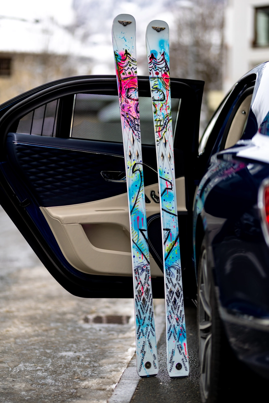 Max Maviors take on a pair of Bomber For Bentley Skis