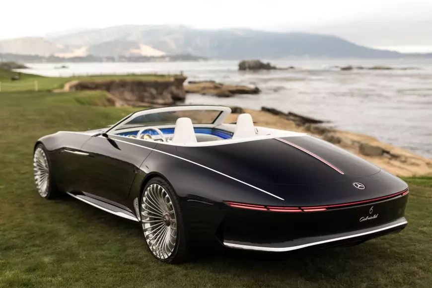 The rear design elements of the Vision Mercedes-Maybach 6 Cabriolet