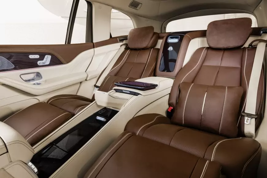 The backseat of the Mercedes-Maybach GLS 600 4MATIC