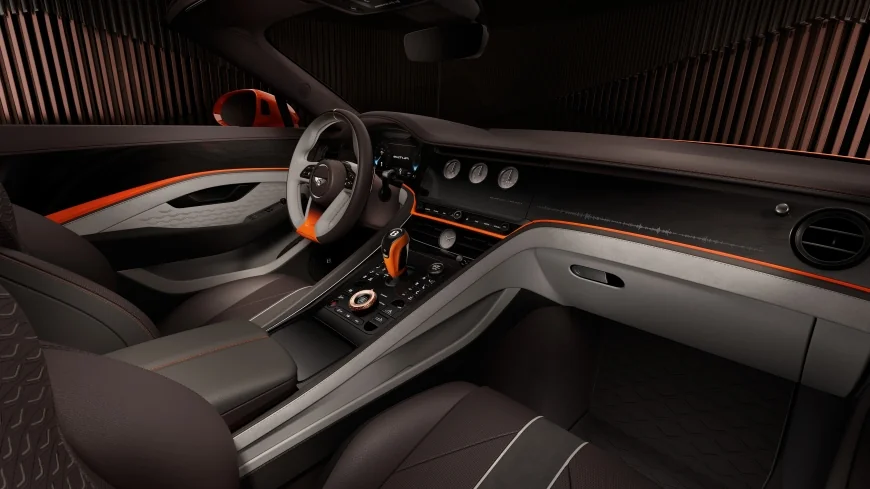 Interior of the Bentley Batur Convertible