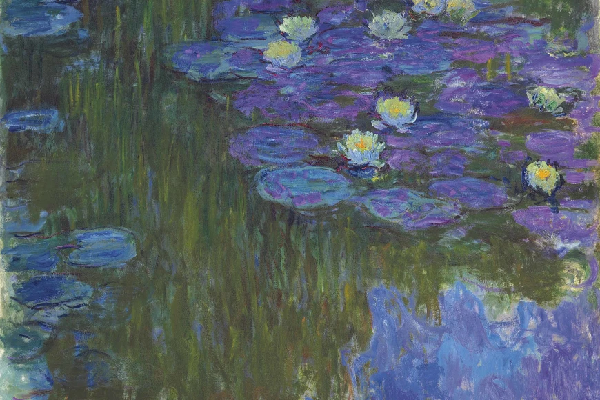 The "Nymphéas en fleur" painting was painted by this artist